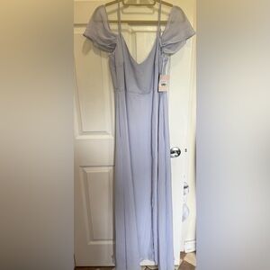 Elegant periwinkle bridesmaid dress nwt